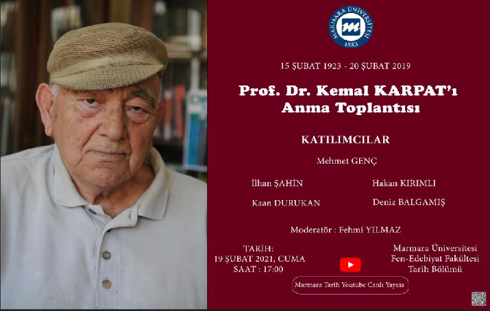 Prof. Dr. Kemal Karpati anma toplantisi 