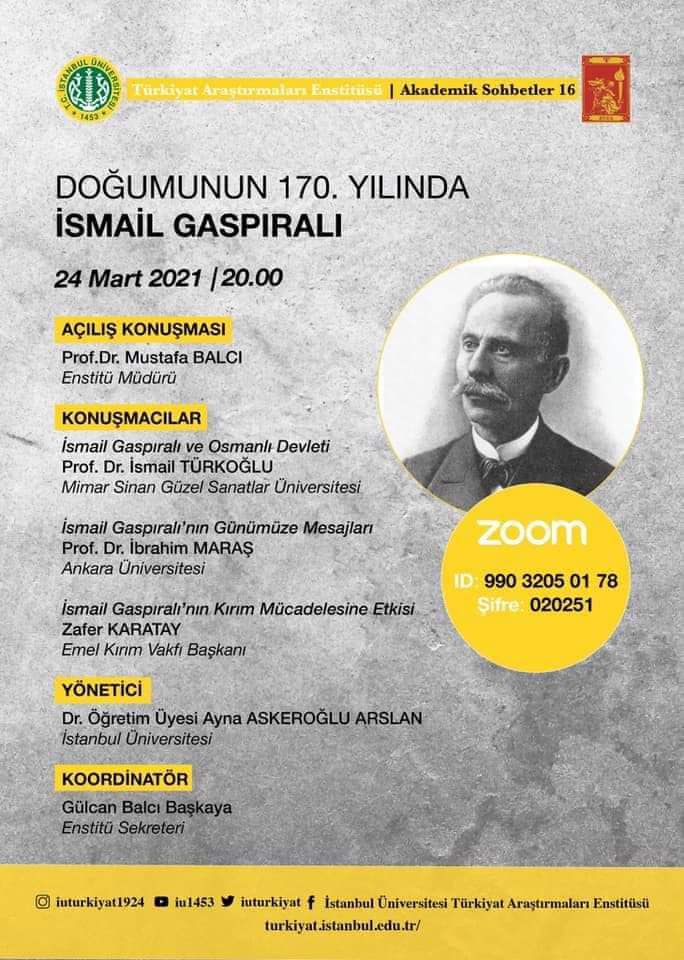 Zafer Türkiyat Araştırmaları Enstitüsü Konferans