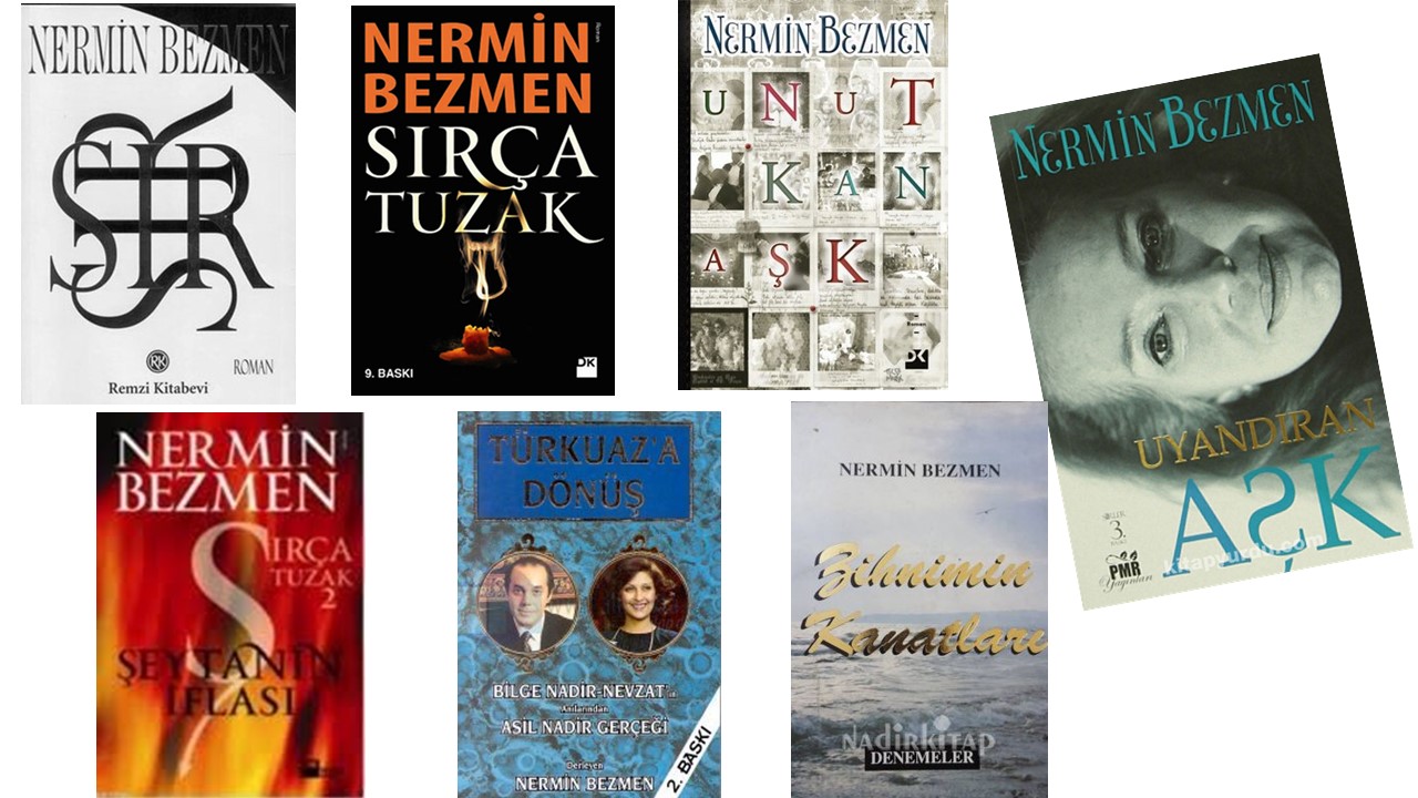 Nermin Bezmen Kitap kapakları. 3 pptx